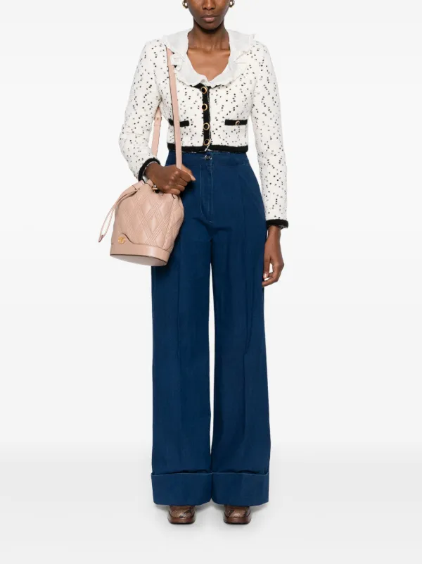 Valentino Garavani Pleated Trousers | Blue | FARFETCH JO