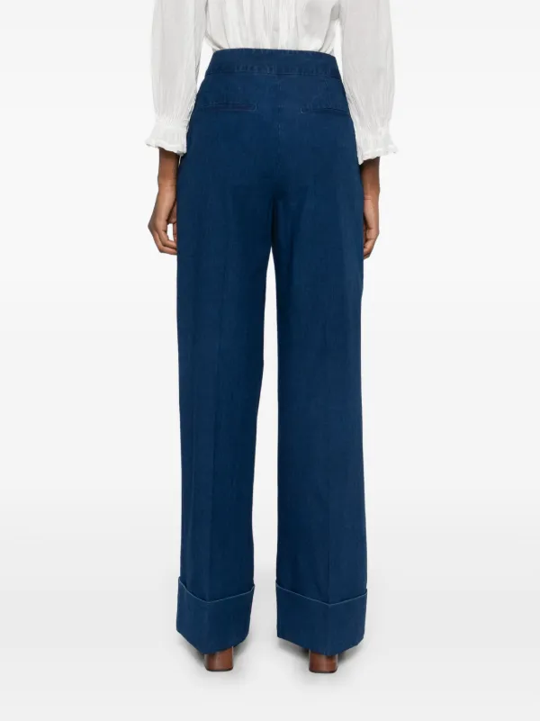 【関税込み】VALENTINO GARAVANI PANTS Valentino Garavani Pleated Trousers | Blue | FARFETCH JO