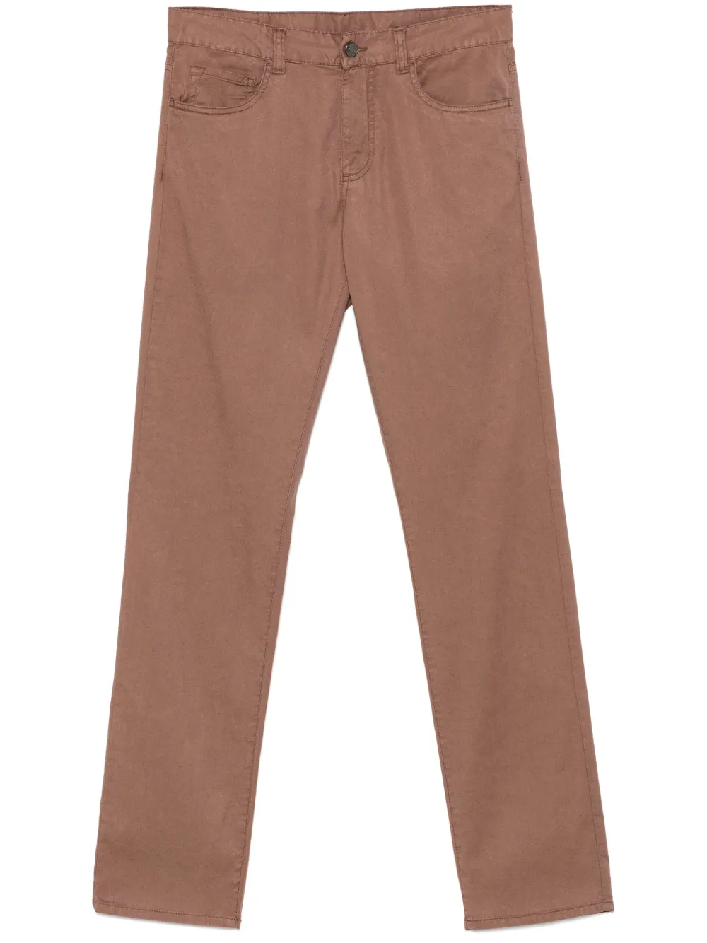 Canali Twill broek Bruin