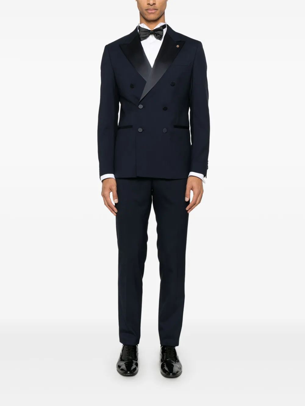 Manuel Ritz double-breasted suit - Blauw