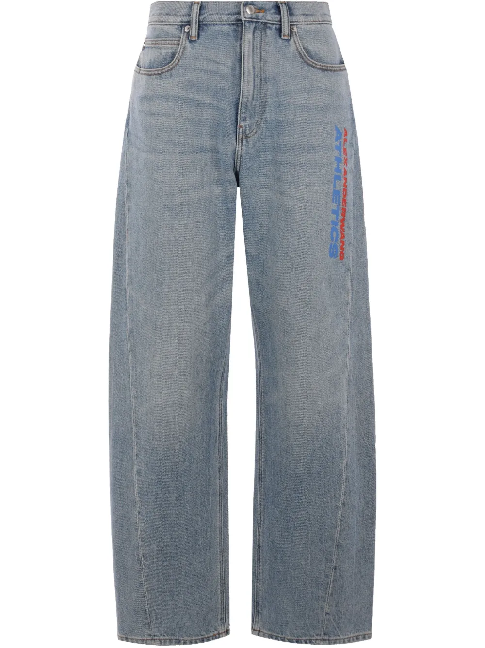 Alexander Wang Jeans met wijde pijpen Grijs