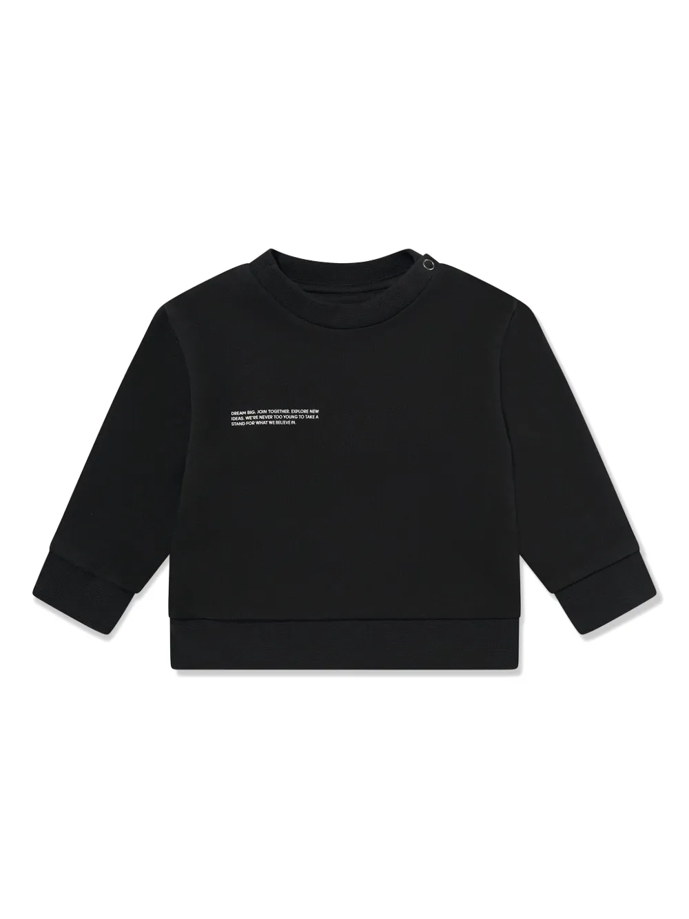 Pangaia Kids logo-print sweatshirt - Black