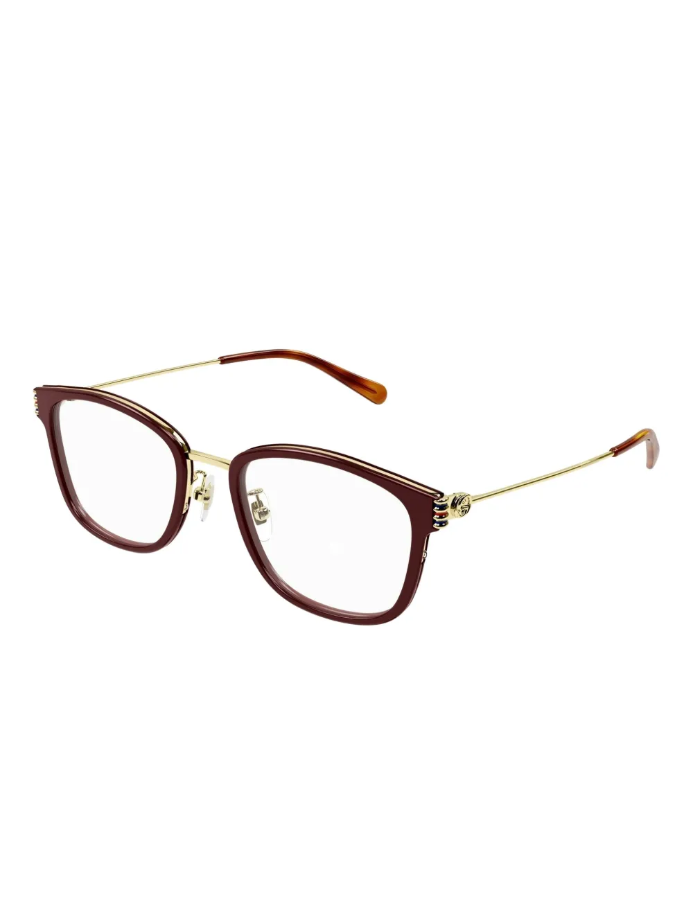 Gucci Eyewear Bril met vierkant montuur Rood