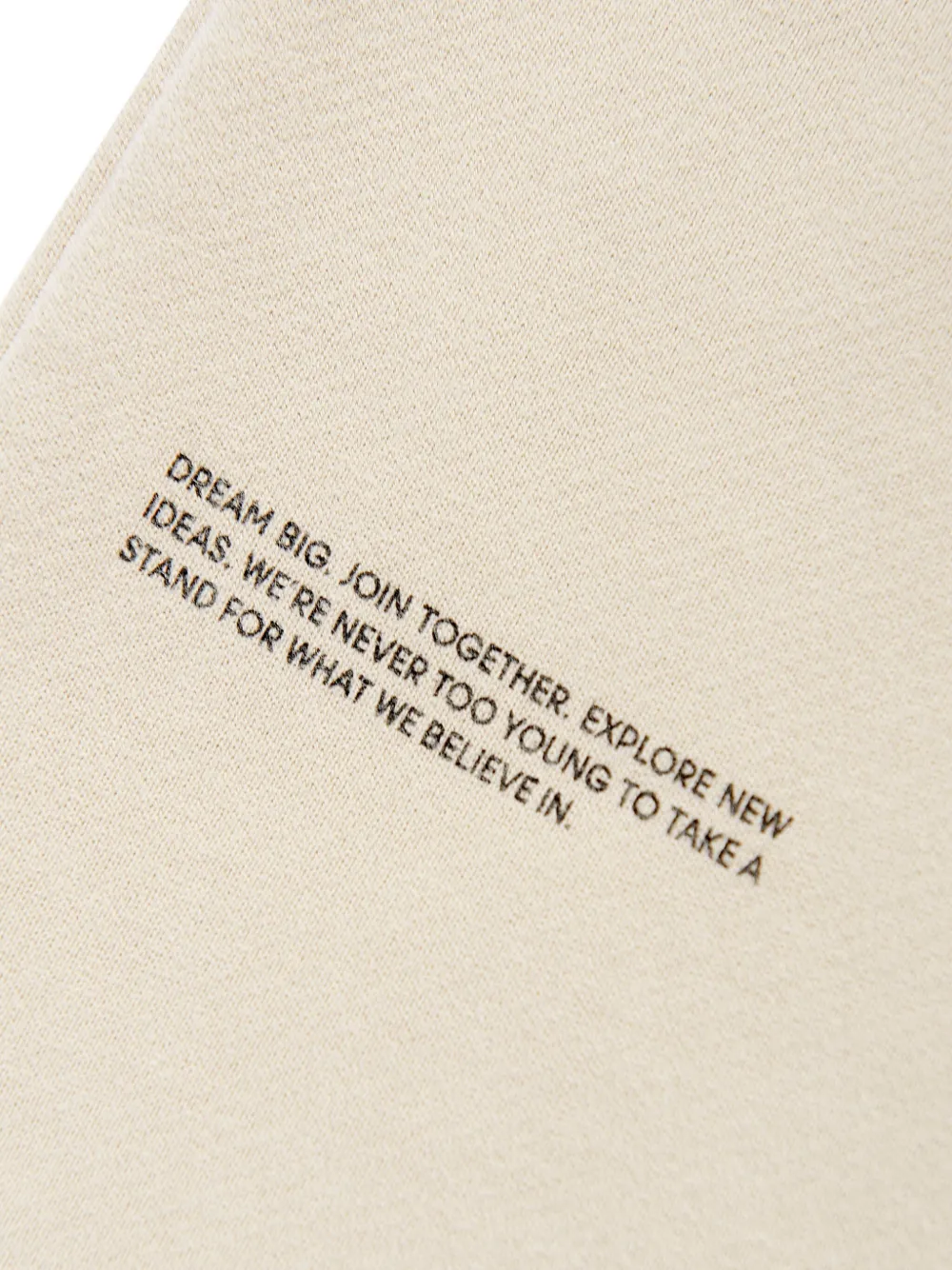 Pangaia Kids Trainingsbroek met logoprint Beige