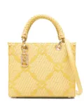 Elisabetta Franchi patterned-jacquard tote bag - Yellow