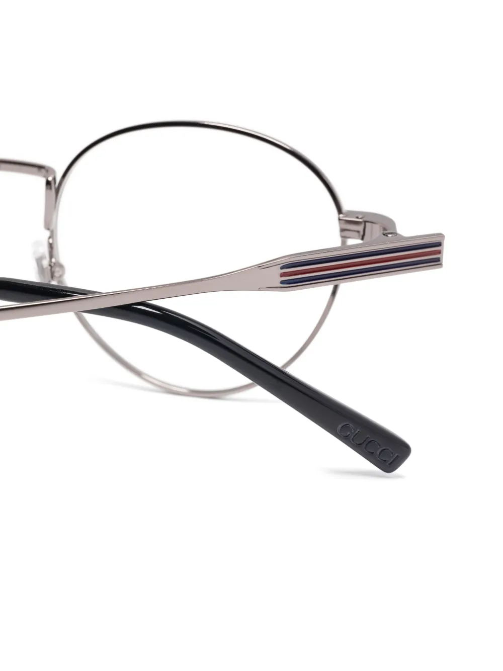Gucci Eyewear Bril met rond montuur Grijs