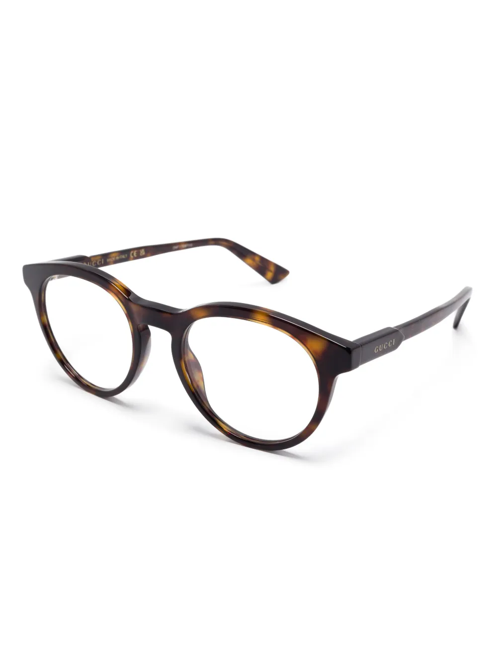 Gucci Eyewear Bril met rond montuur - Bruin