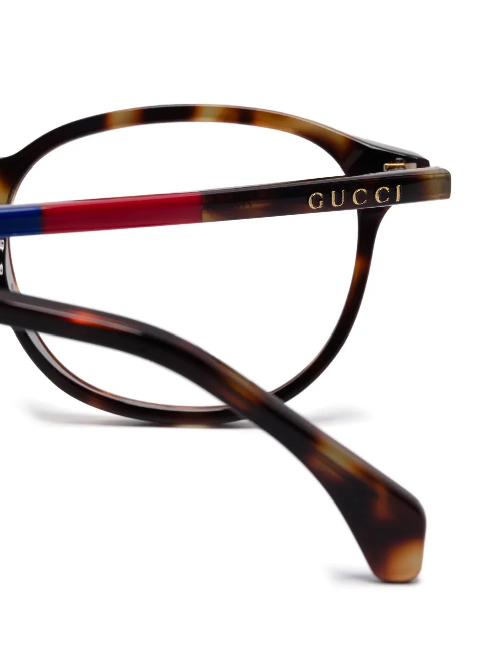 Gucci Eyewear Zonnebril met pantos montuur Bruin