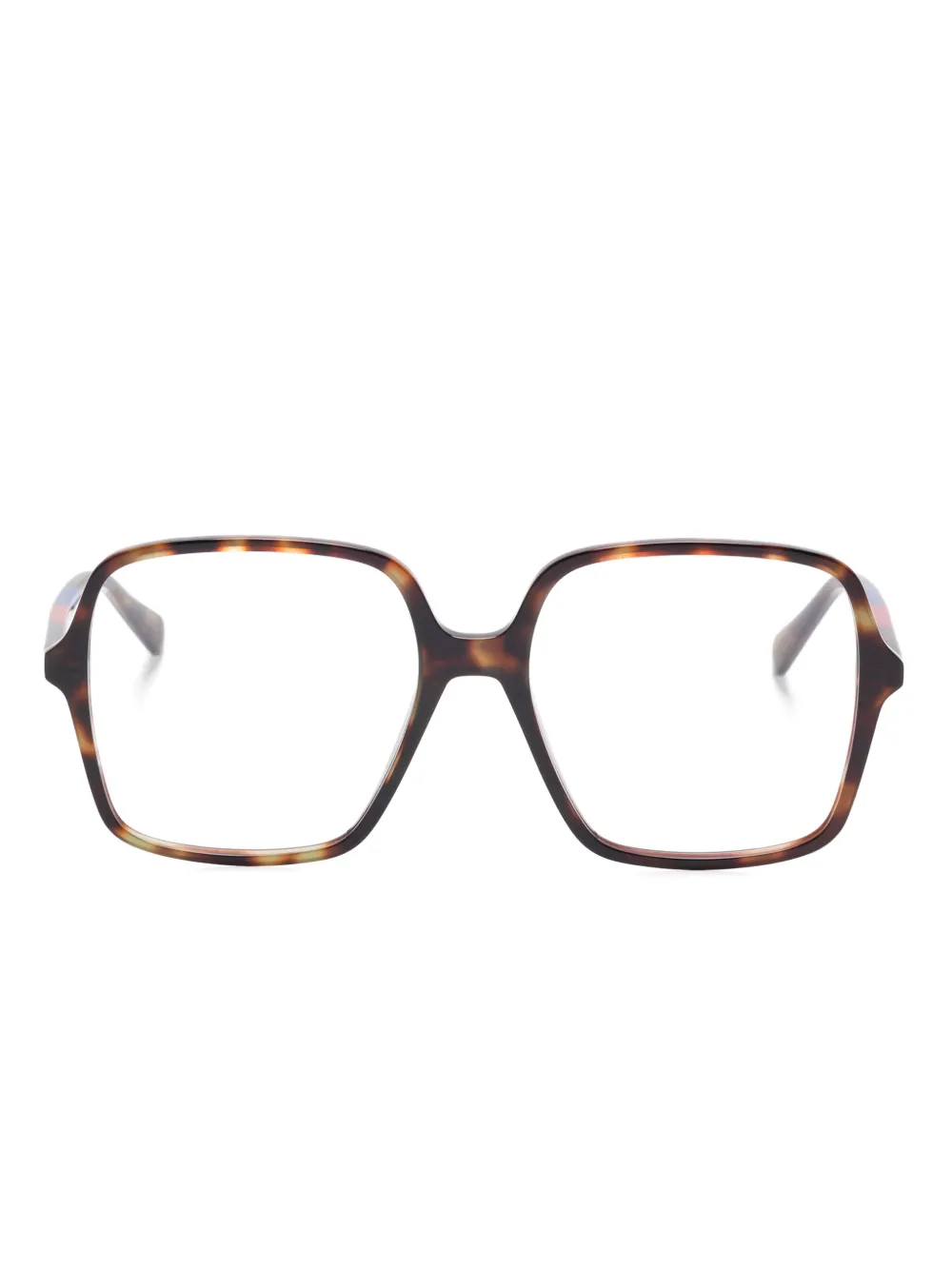 Gucci Eyewear Bril met vierkant montuur Bruin