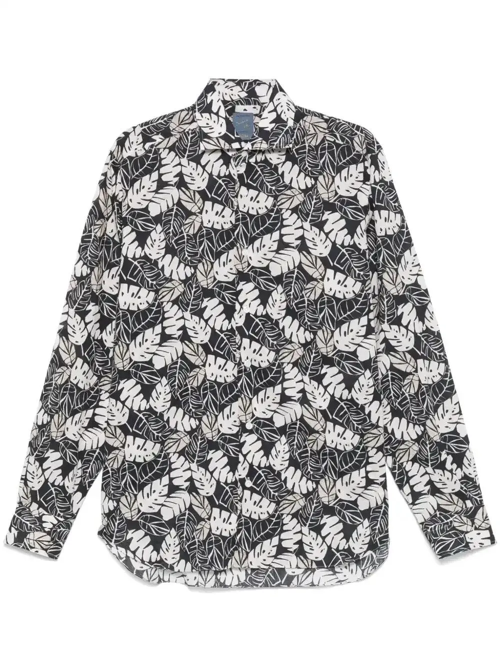 floral-print shirt