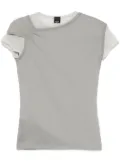 PINKO layered T-shirt - Grey