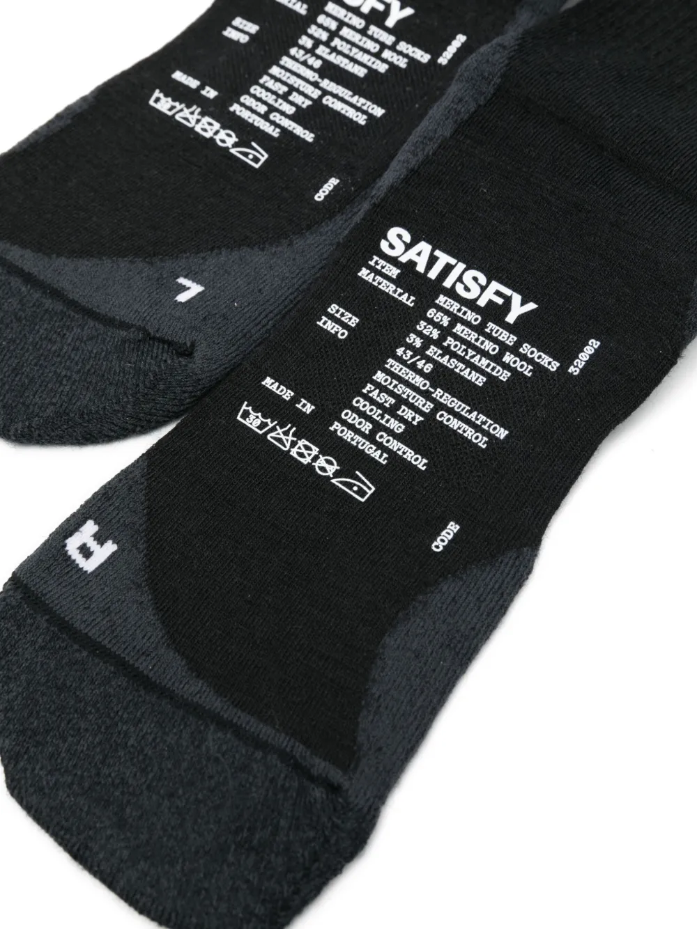 Satisfy Tube socks - Zwart