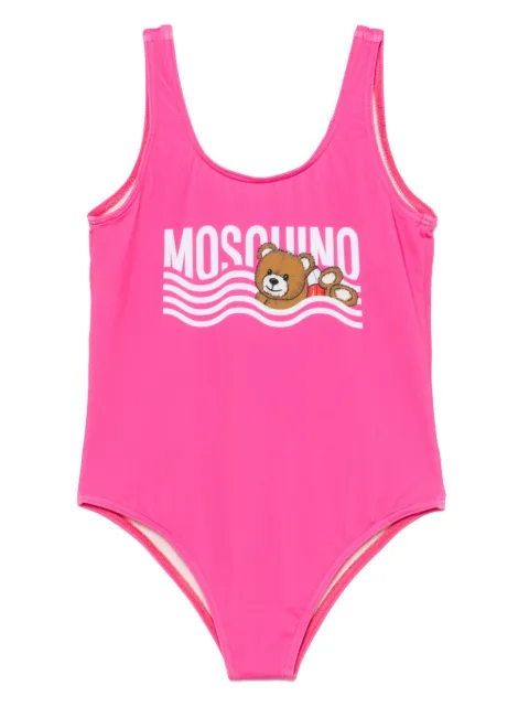 Moschino Kids logo-print swimsuit