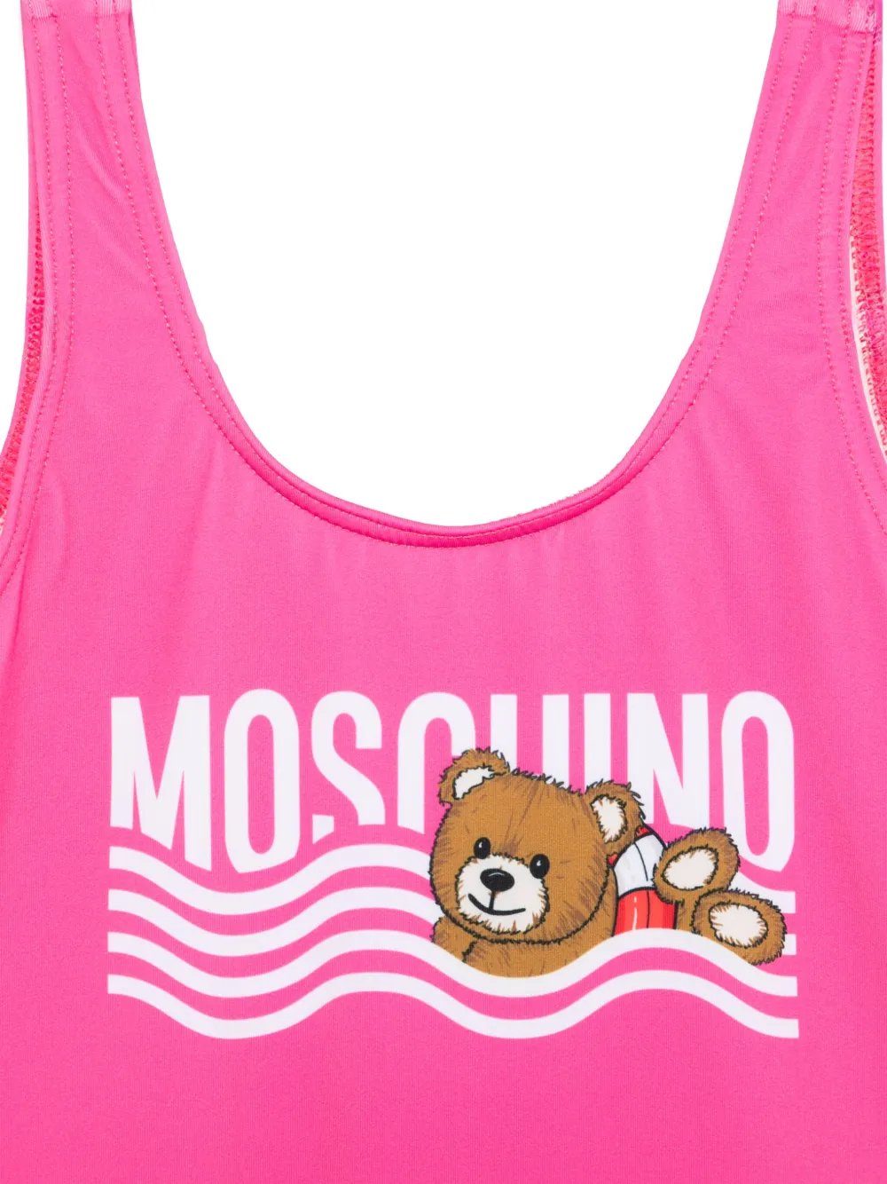 Moschino Kids Badpak met logoprint - Roze