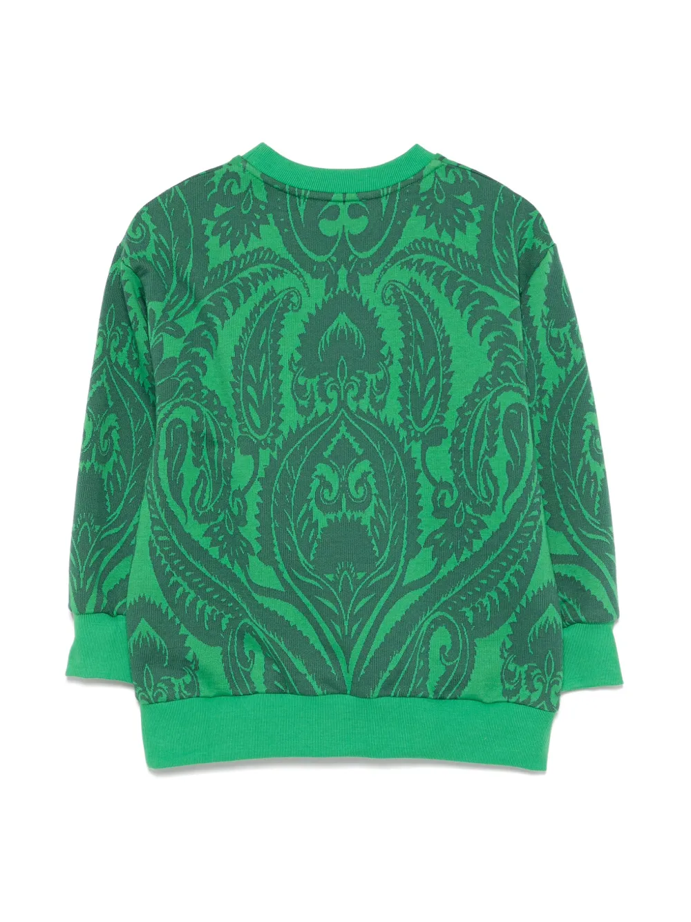 ETRO KIDS Sweater met paisley-print - Groen