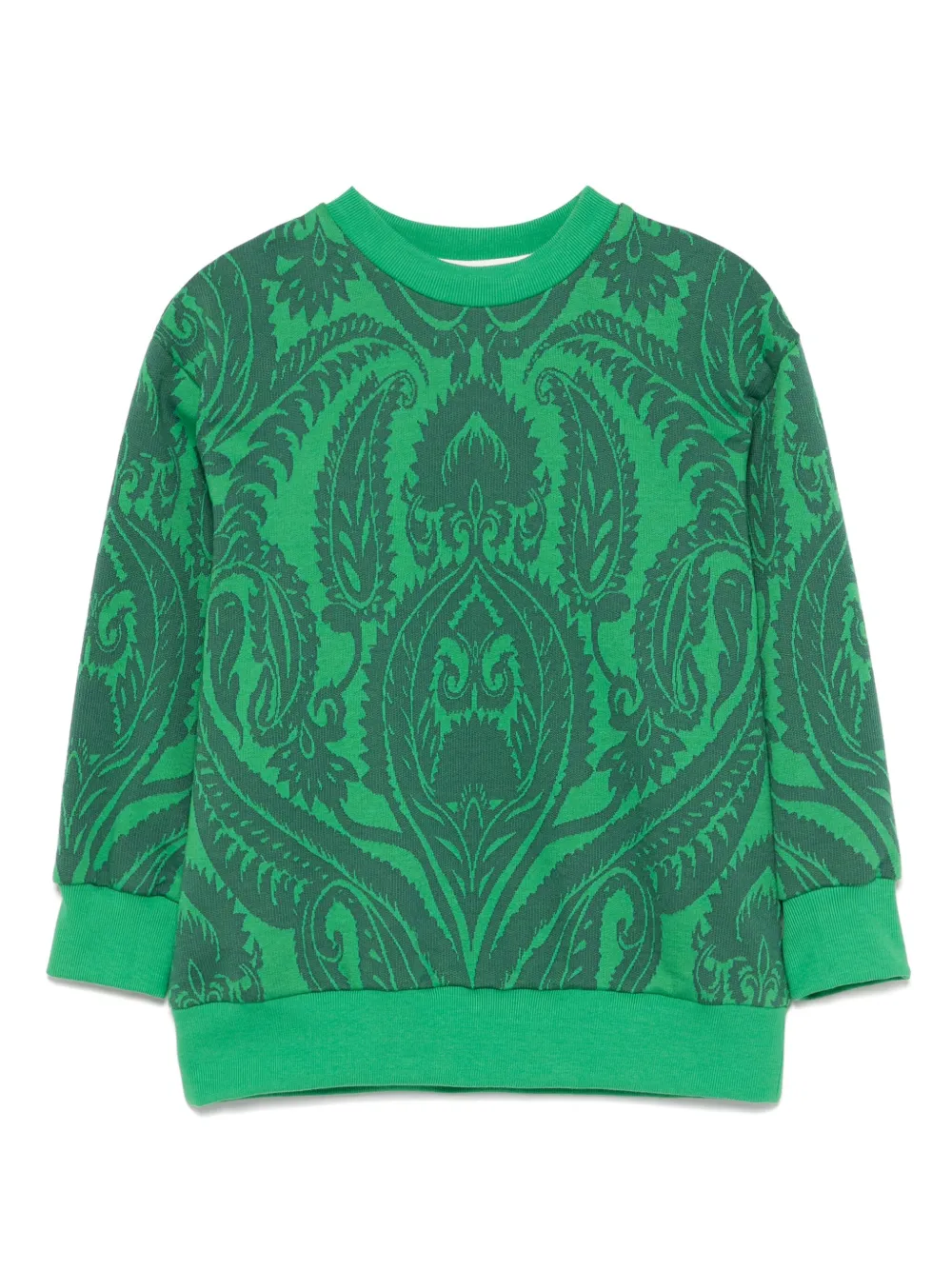 ETRO KIDS Sweater met paisley-print Groen