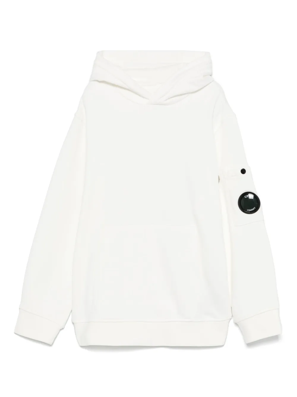 C.P. Company Kids Hoodie met Lens-detail Wit