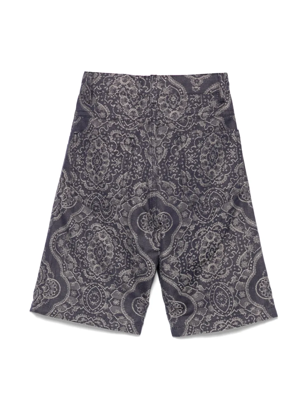 ETRO KIDS patterned-jacquard shorts - Blauw