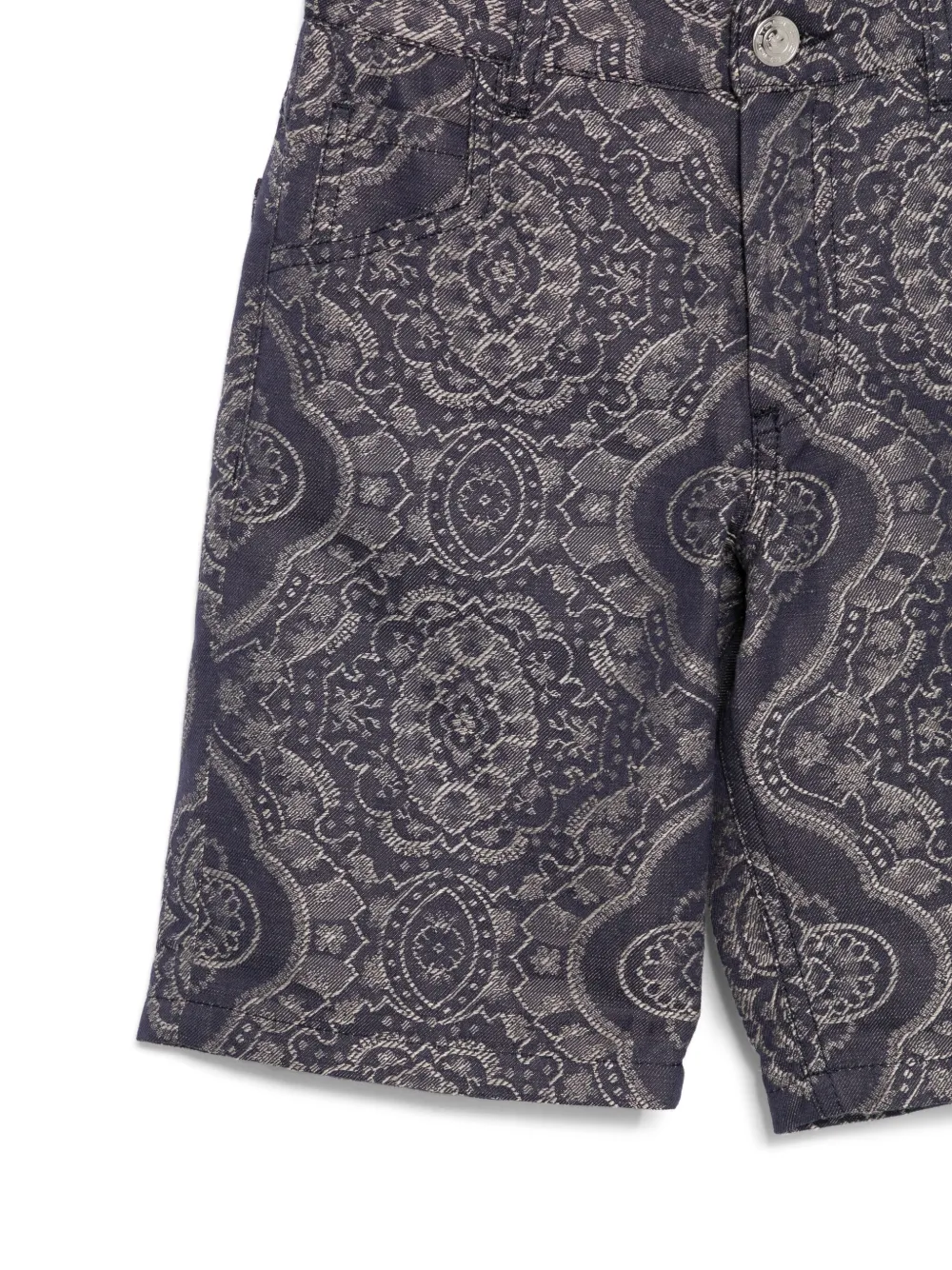 ETRO KIDS Shorts met jacquard Blauw