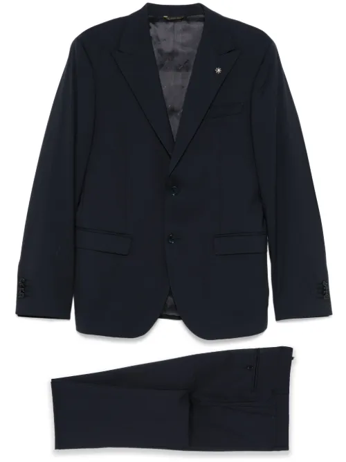 Costume à veste à simple boutonnage - Manuel Ritz - Modalova