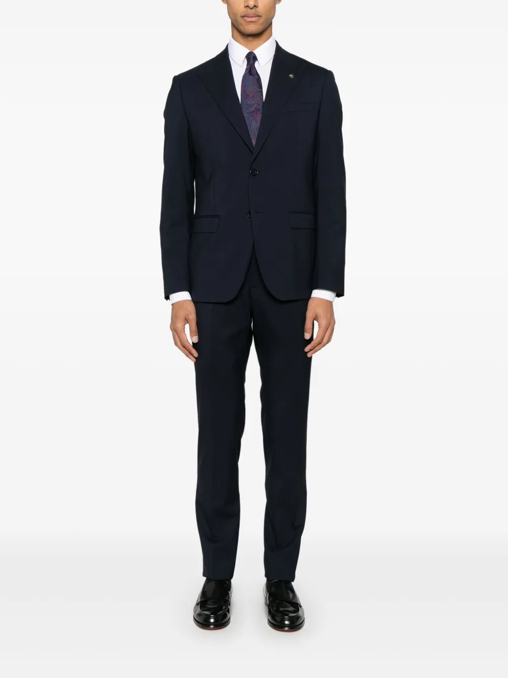 Manuel Ritz single-breasted suit - Blauw