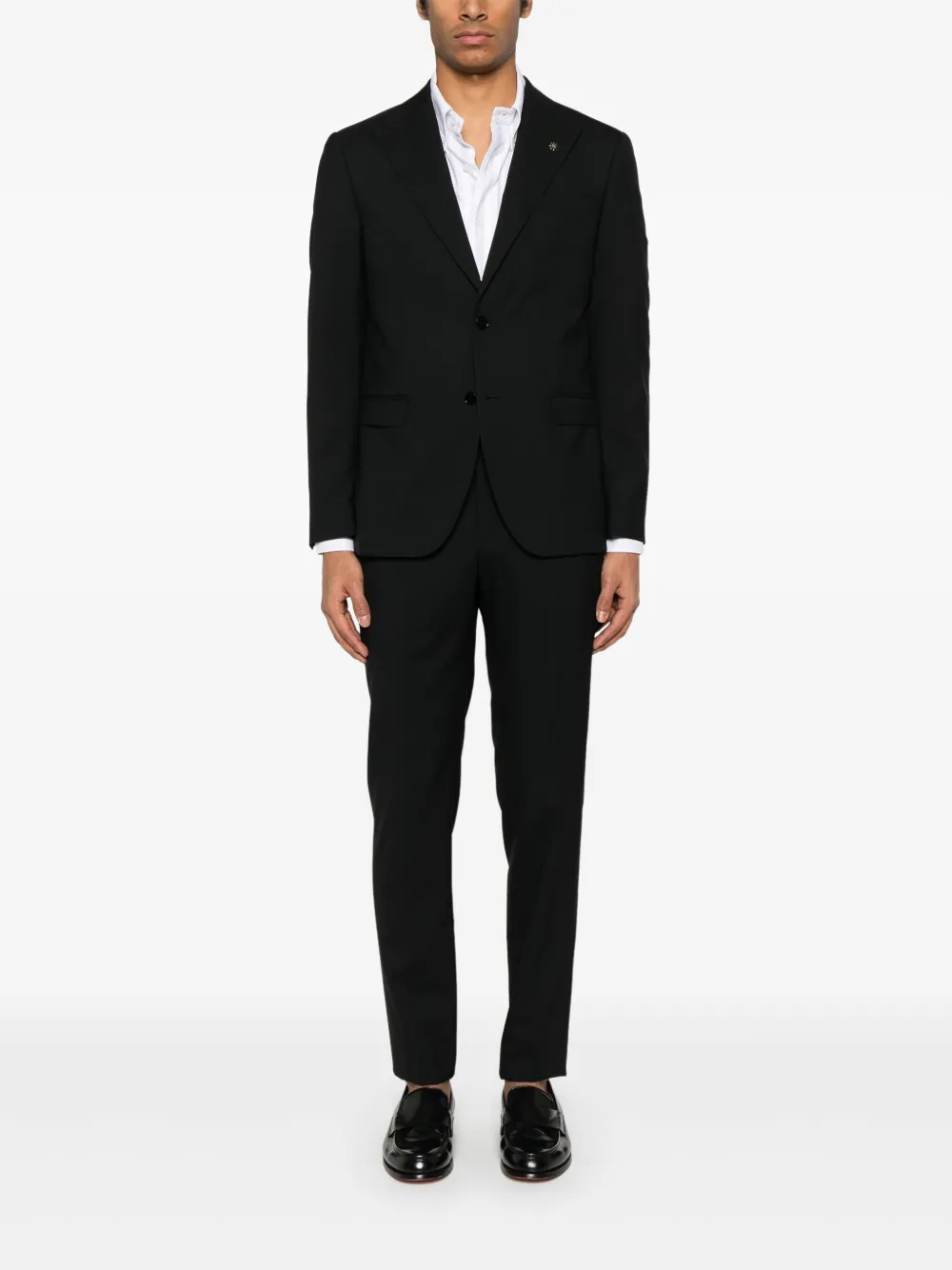 Manuel Ritz single-breasted suit - Zwart