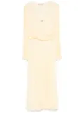 TWINSET plissé maxi dress - Yellow