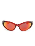 Balenciaga cat-eye sunglasses - Red