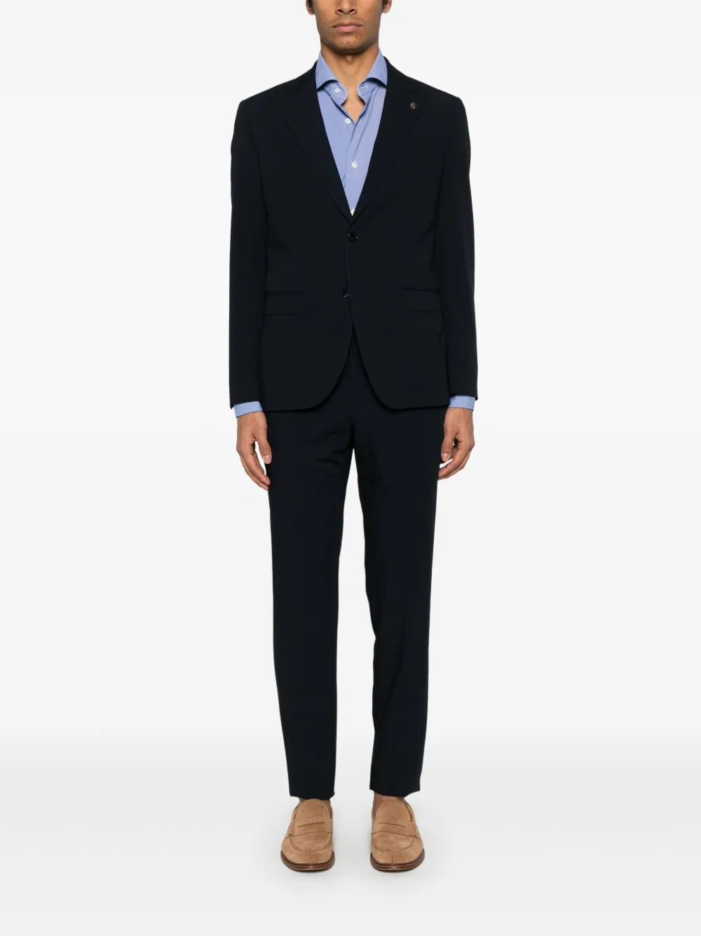 Manuel Ritz single-breasted suit - Blauw