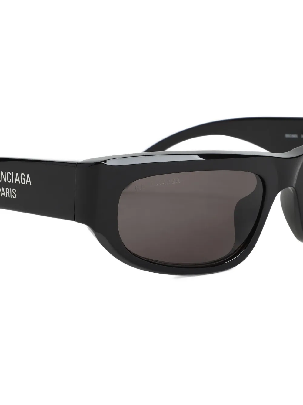 Balenciaga Zonnebril met ovalen montuur Zwart