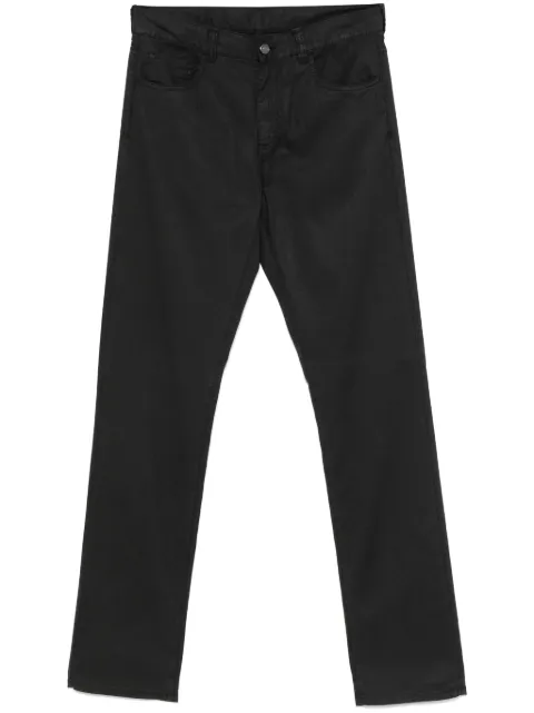 Canali logo-patch trousers 