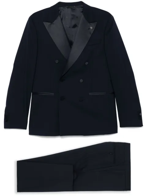 Manuel Ritz satin-trim suit