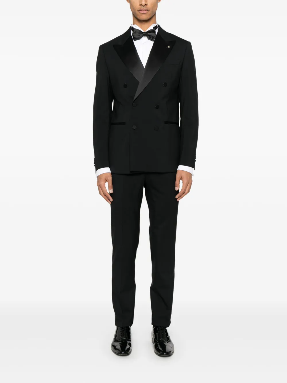 Manuel Ritz double-breasted suit - Zwart