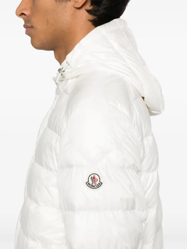 【高級感】MONCLER パイル地 パーカー 白×ゴールド Moncler Grenoble zip-up Bomber Jacket | White | FARFETCH