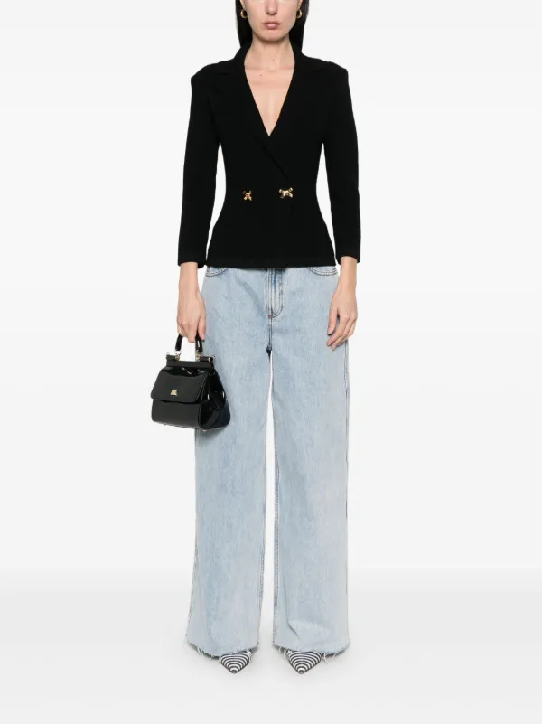 エリザベッタ フランキ ジャケット トップステッチ ジュエルロゴ ELISABETTA FRANCHI(エリザベッタ フランキ) ジャケット