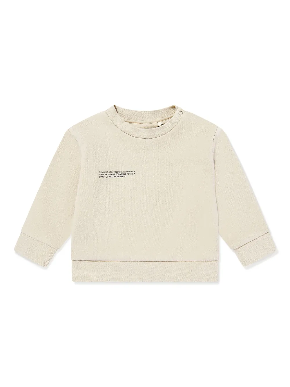 Pangaia Kids logo-print sweatshirt | Neutrals | Image 1