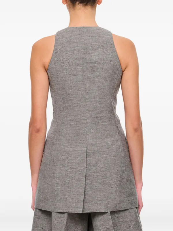 Durazzi Milano Halter-neck Women Waistcoat - Grey Durazzi Milano Halter-neck Women Waistcoat - Grey
