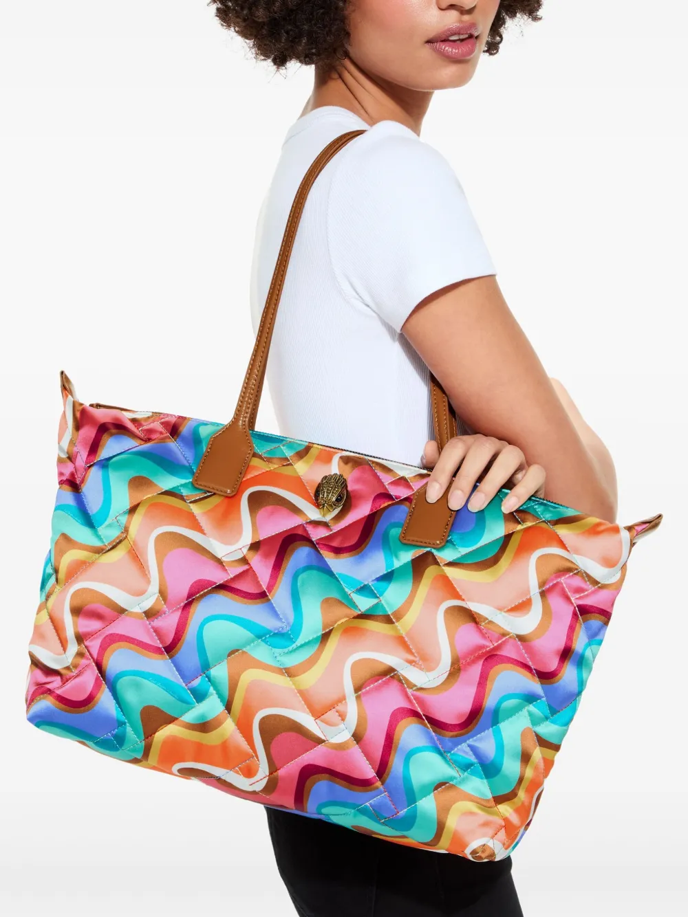 Kurt Geiger London Shopper met print - Blauw