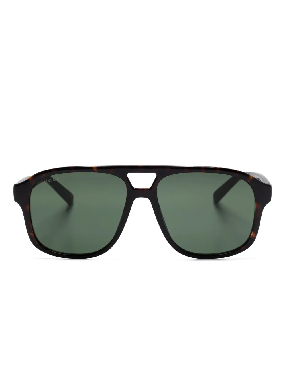 Gucci Eyewear Zonnebril met piloten montuur Bruin