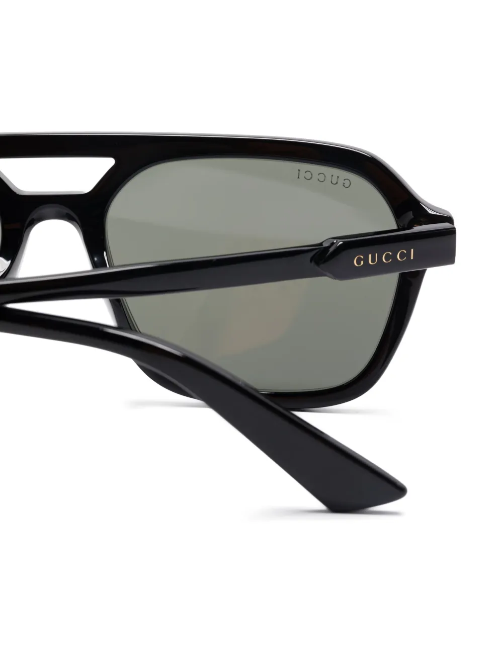 Gucci Eyewear Zonnebril met piloten montuur Zwart