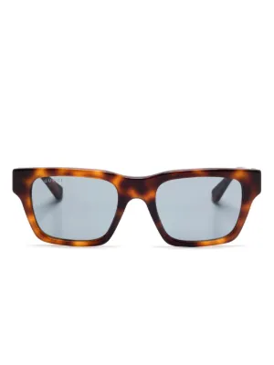 Gucci Eyewear インターロッキングG サングラス | ブラウン | FARFETCH JP