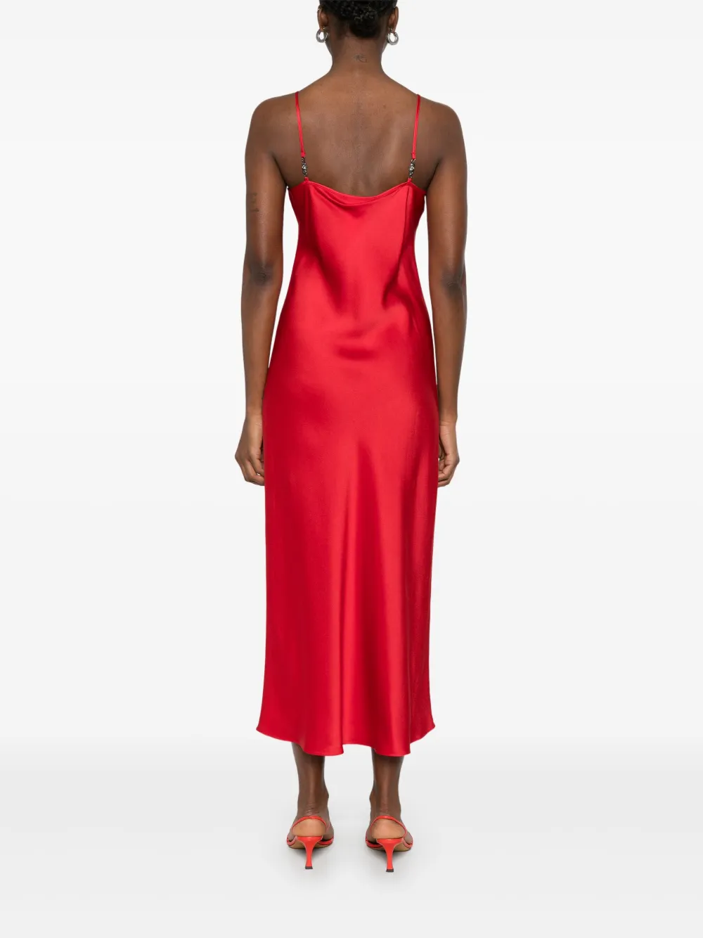 Max Mara Rive maxi-jurk Rood