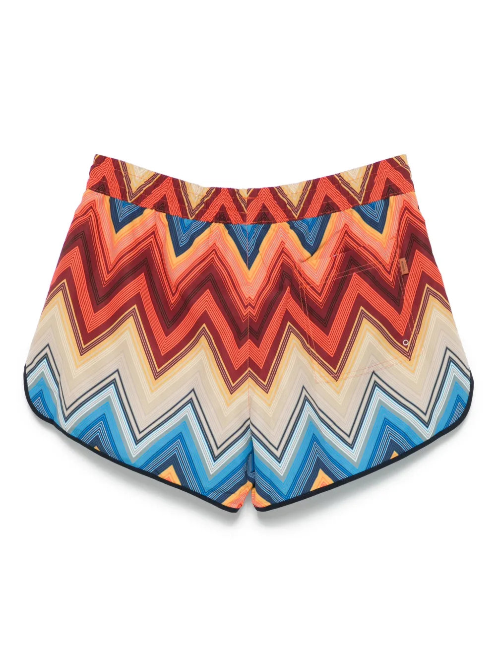 Missoni zigzag-print swim shorts - Oranje