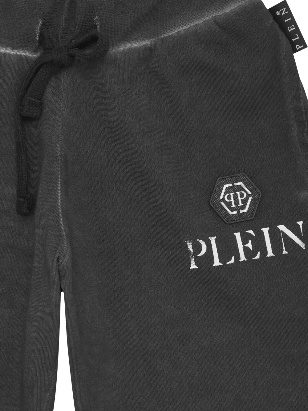 Philipp Plein Basic Plein Old geverfde shorts Zwart