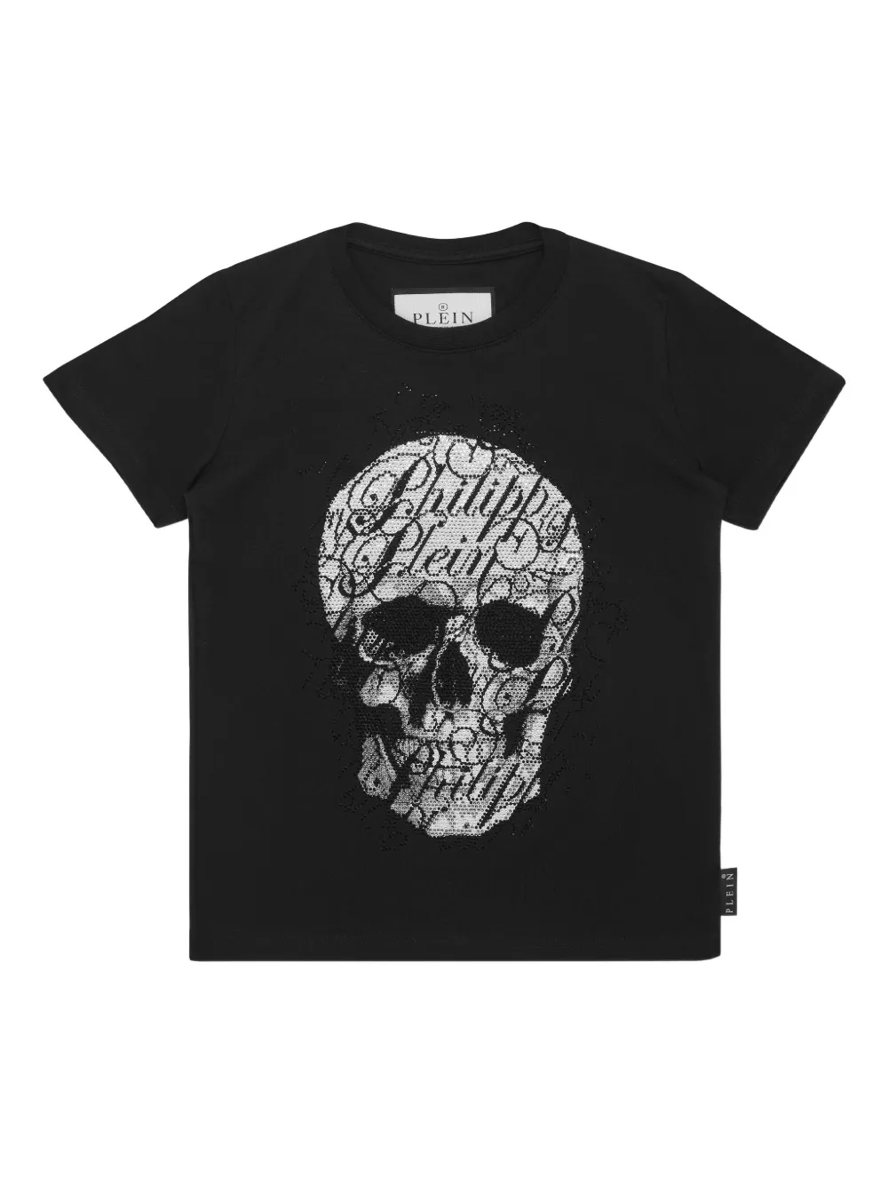 Philipp Plein skull embellished T-shirt Zwart