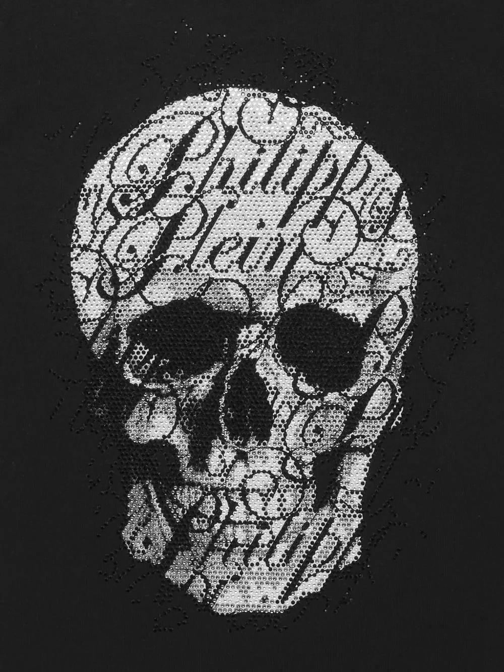 Philipp Plein skull embellished T-shirt Zwart