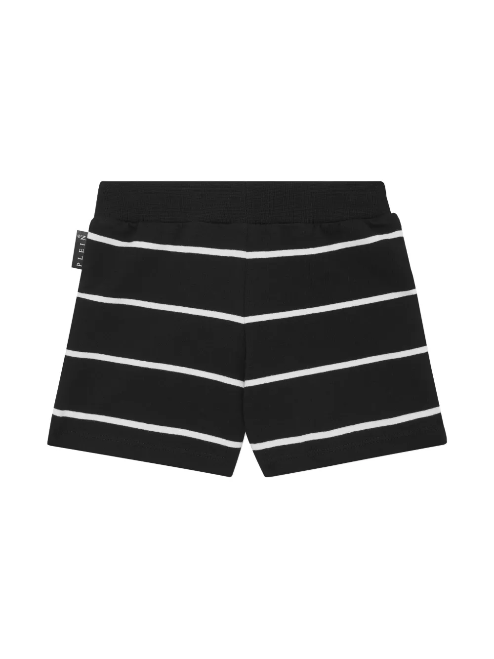 Philipp Plein Gestreepte shorts Zwart