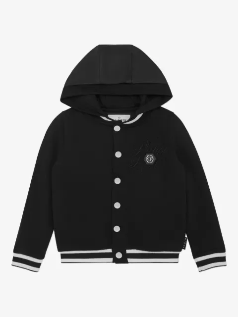 Philipp Plein Junior hooded bomber jacket