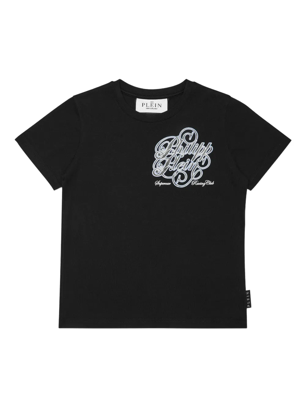 Philipp Plein Junior cotton T-shirt Zwart