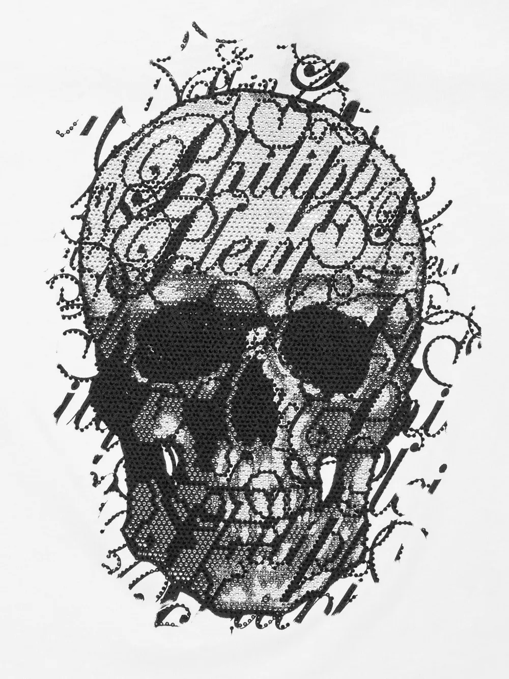 Philipp Plein crystal-embellished T-shirt Wit